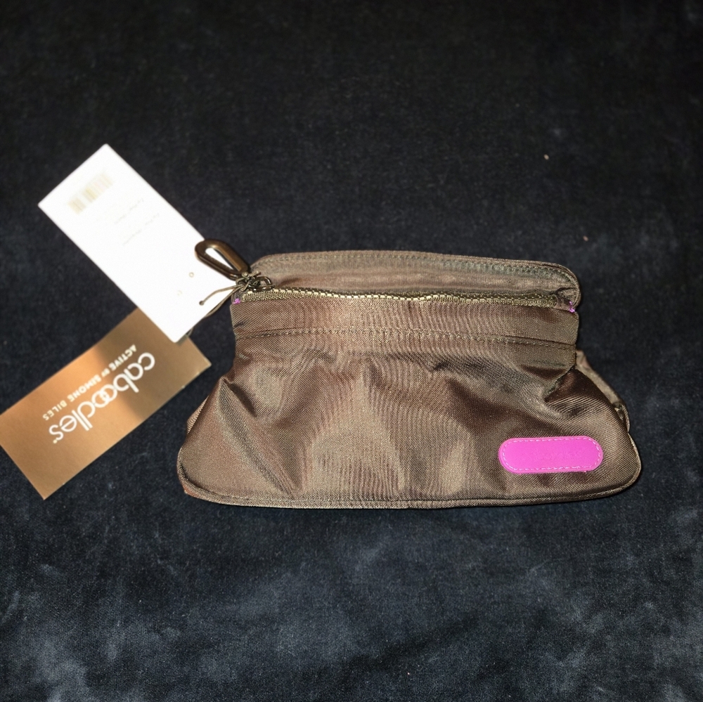 Caboodles bag. Black With Purple Lining.  Nwt